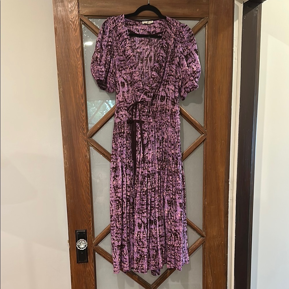 Ulla Johnson tie dye wrap dress size M